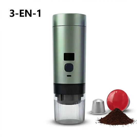 Machine Café Portable Chauffante | Compatible Capsules et Moulu