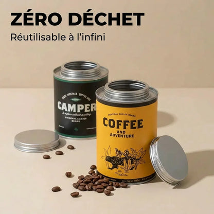 Boîte Café Hermétique | Valve Dégazage & Design Camping