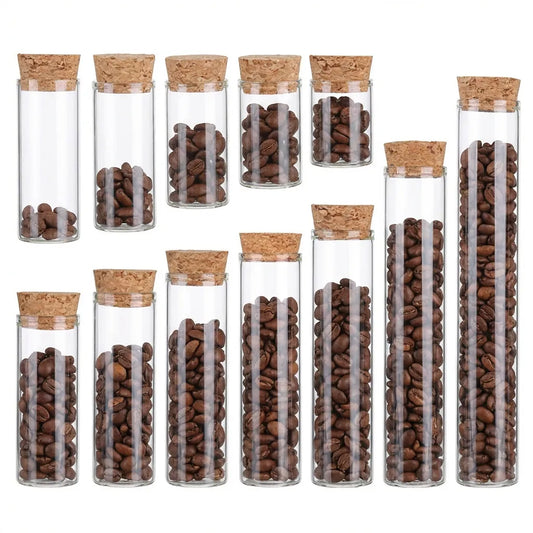 Lot De 24 Tubes Verre Single Dose | Bouchon Liège Naturel